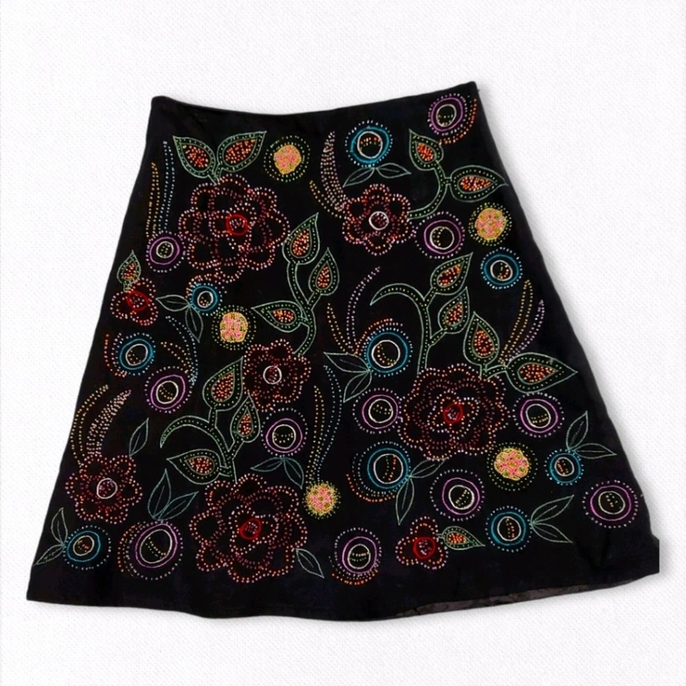 New Frontier A-Line Embellished Skirt